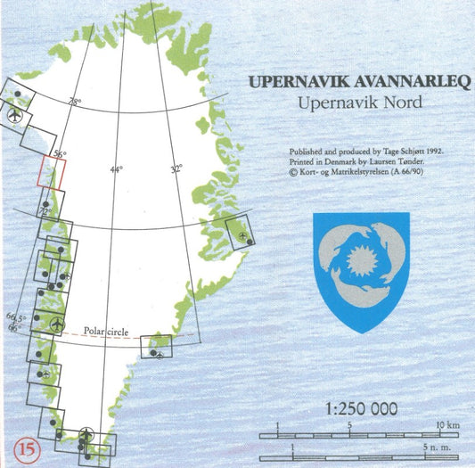 Upernavik Avannarleq/Upernavik Nord, Red Series Topographic Map #15