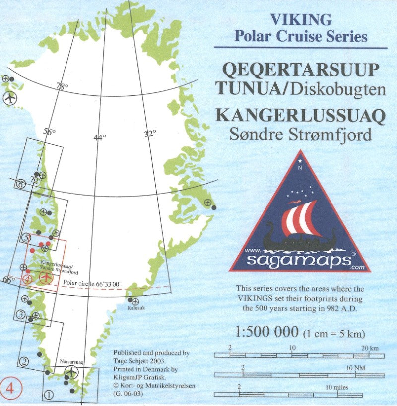 Kangerlussuaq til Disko Bugten, Viking Polar Cruise Series Map #4