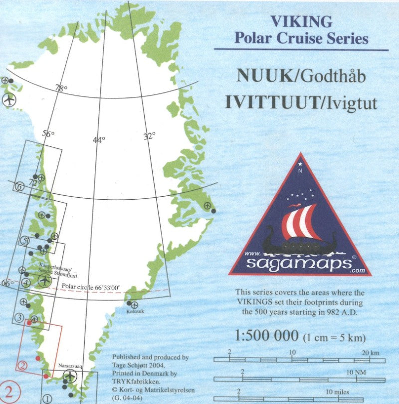 Ivigtut til Nuuk, Viking Polar Cruise Series Map #2