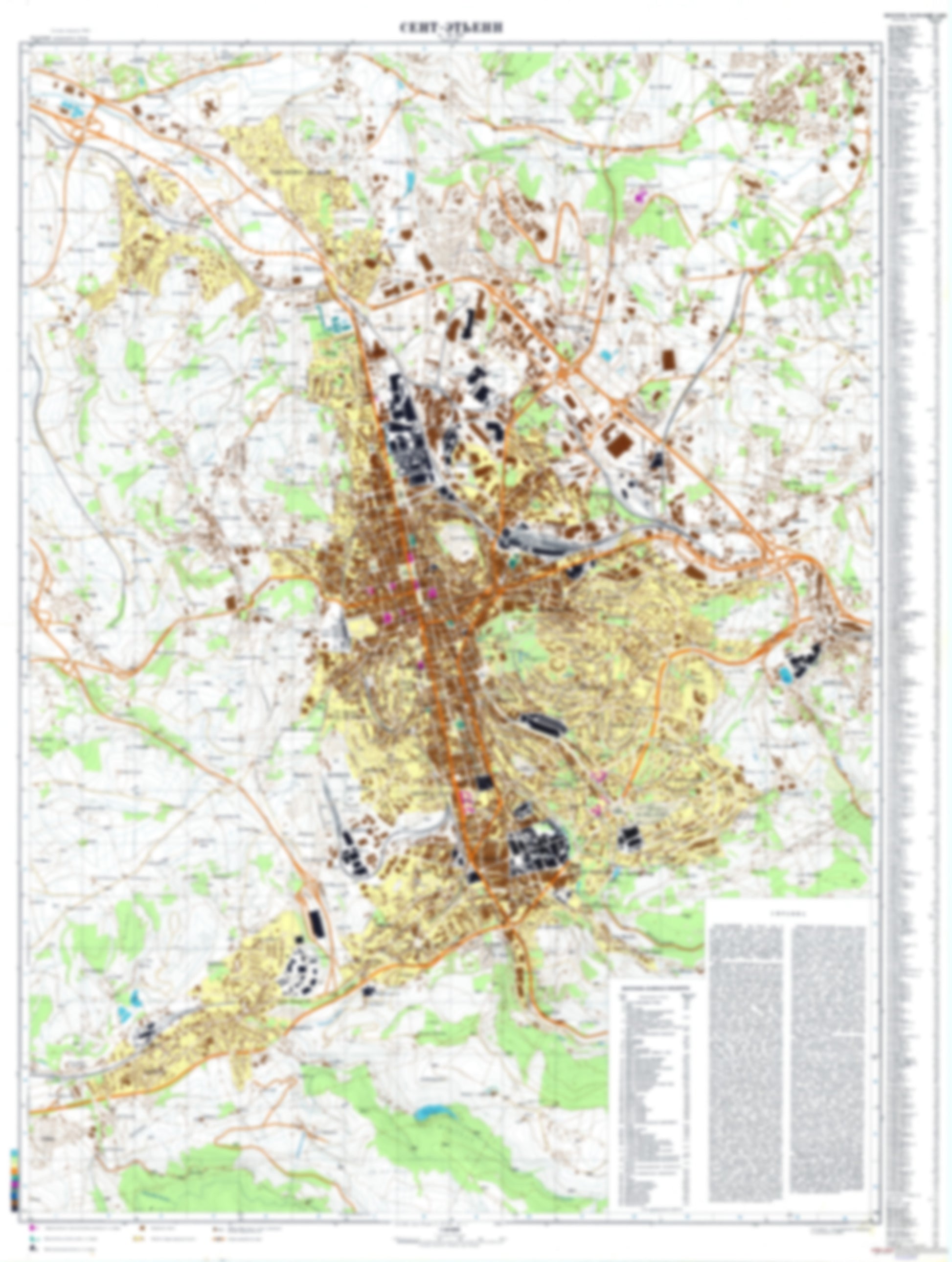 Saint-Etienne (France) - Soviet Military City Plans
