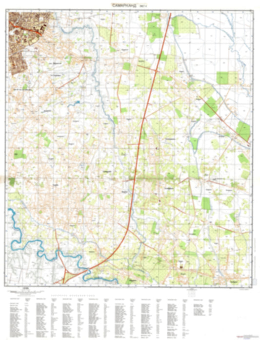 Samarkand 4 (Uzbekistan) - Soviet Military City Plans