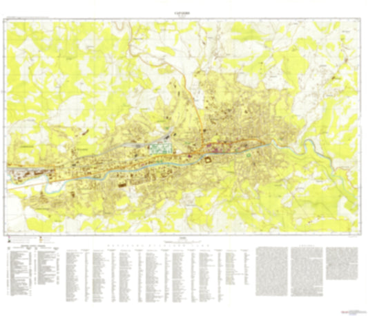 Sarajevo (Bosnia and Herzegovina) - Soviet Military City Plans