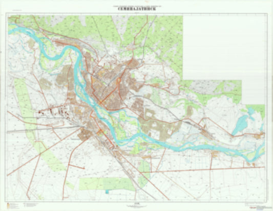 Semipalatinsk / Semey (Kazakhstan) - Soviet Military City Plans