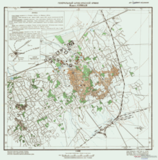 Semnan (Iran) - Soviet Military City Plans