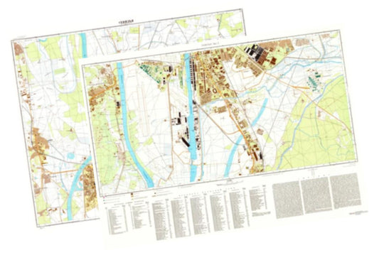 Seville (Spain) 2-Sheet Set - Soviet Military City Plans