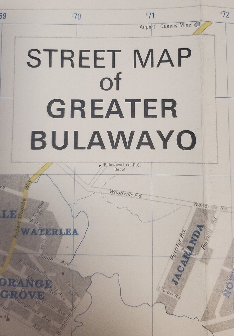 Street Map of Greater Bulawayo