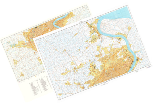 Shanghai (China) 2-Sheet Set - Soviet Military City Plans