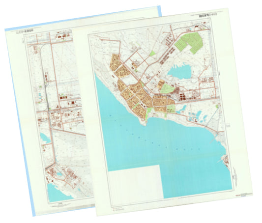 Shevchenko / Aktau (Kazakhstan) 2-Sheet Set - Soviet Military City Plans