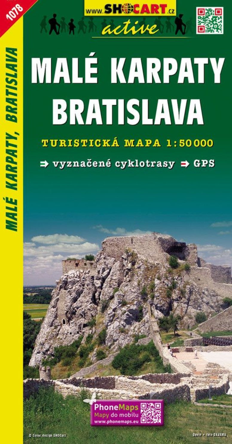 #1078 Slovensko, Malé Karpaty, Bratislava Hiking map