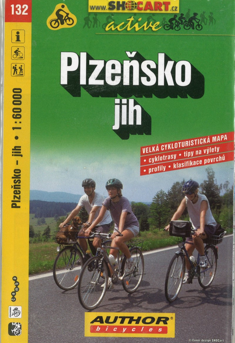 Czech Bicycling Map, sheet 132