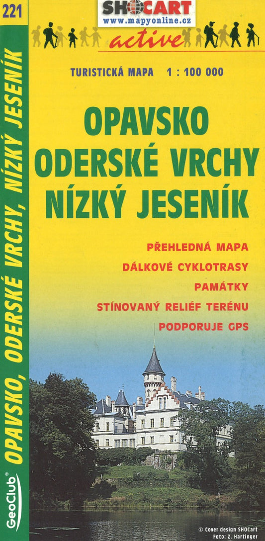 Czech 1:100,000 hiking topo #221