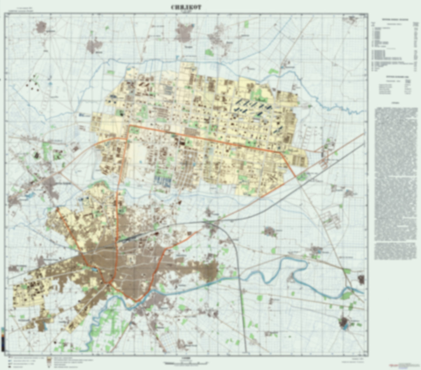 Sialkot (Pakistan) - Soviet Military City Plans