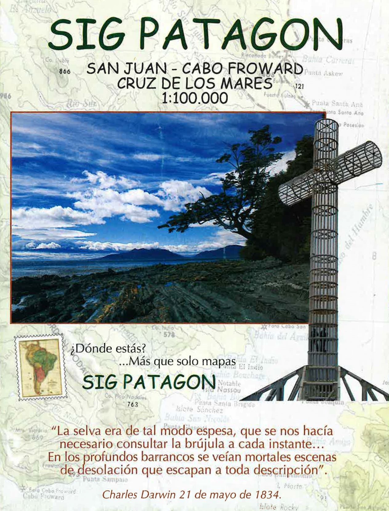 Cabo Froward, San Juan, and Cruz de los Mares Hiking Map