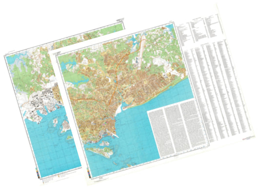 Singapore (Singapore) 2-Sheet Set - Soviet Military City Plans