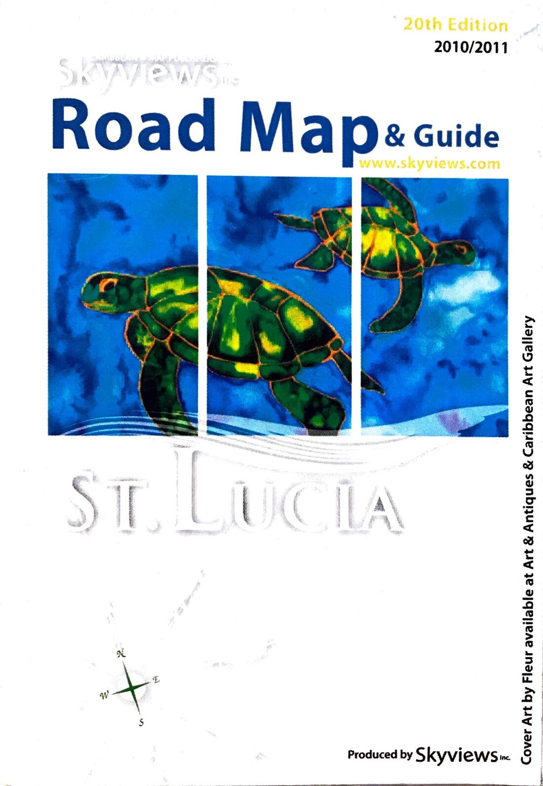 St. Lucia Road Map & Guide