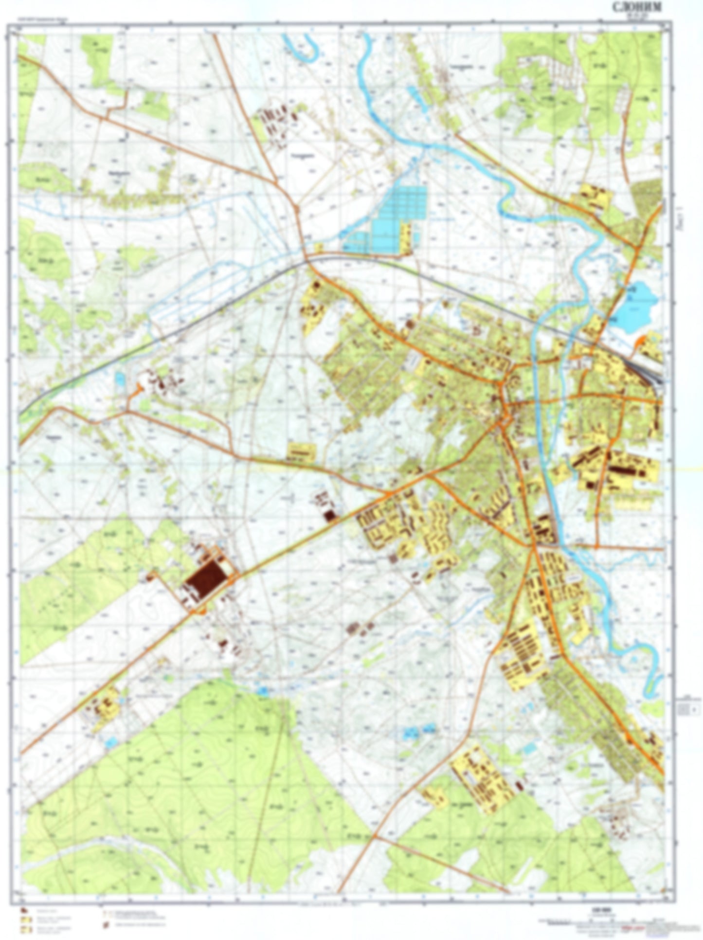 Slonim 1 (Belarus) - Soviet Military City Plans