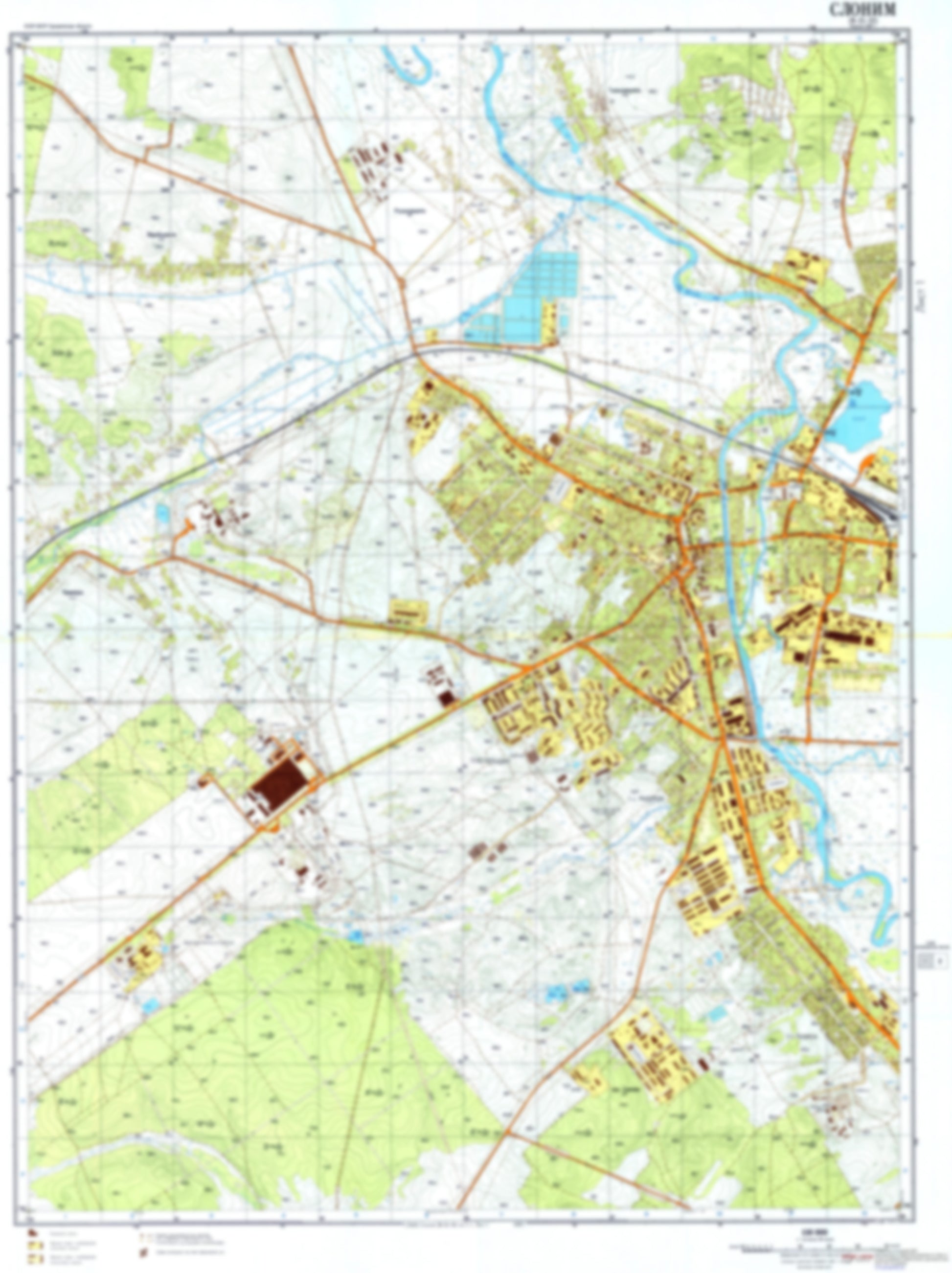 Slonim 1 (Belarus) - Soviet Military City Plans