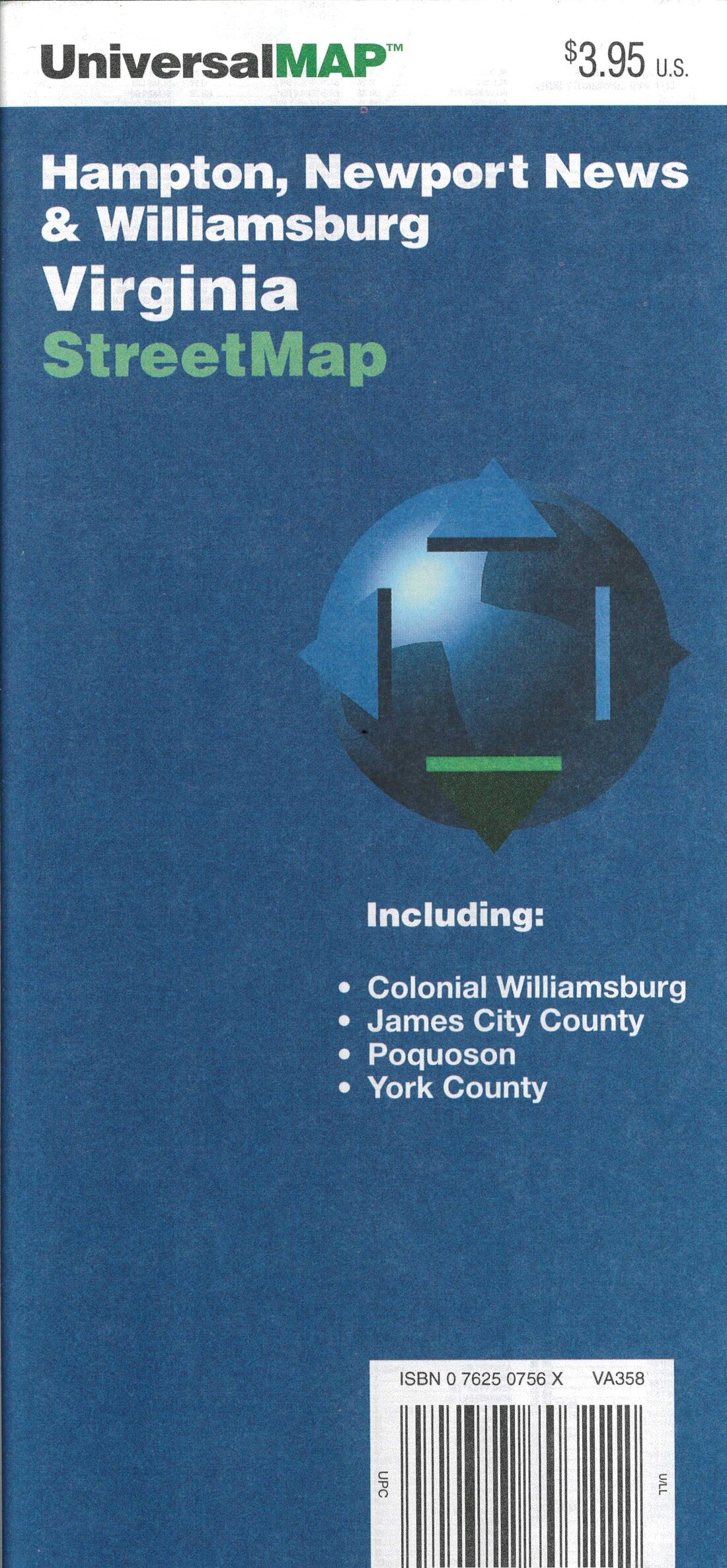 Hampton, Newport and Williamburg Virginia Street Map