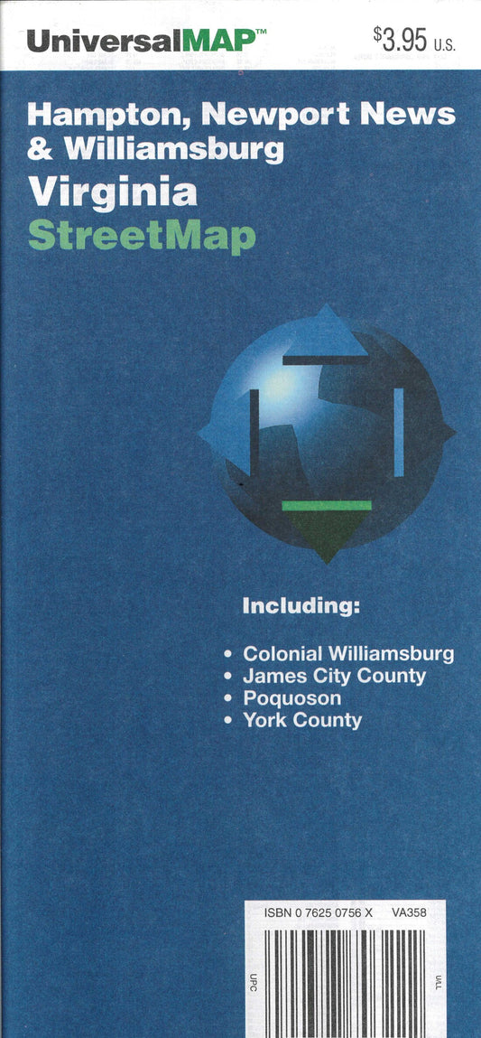 Hampton, Newport and Williamburg Virginia Street Map