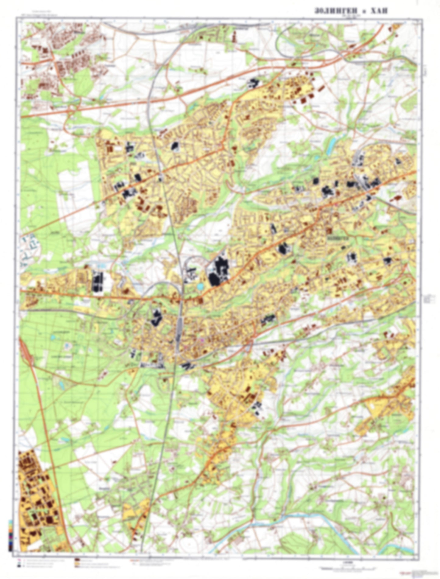 Solingen, Haan 1 (Germany) - Soviet Military City Plans