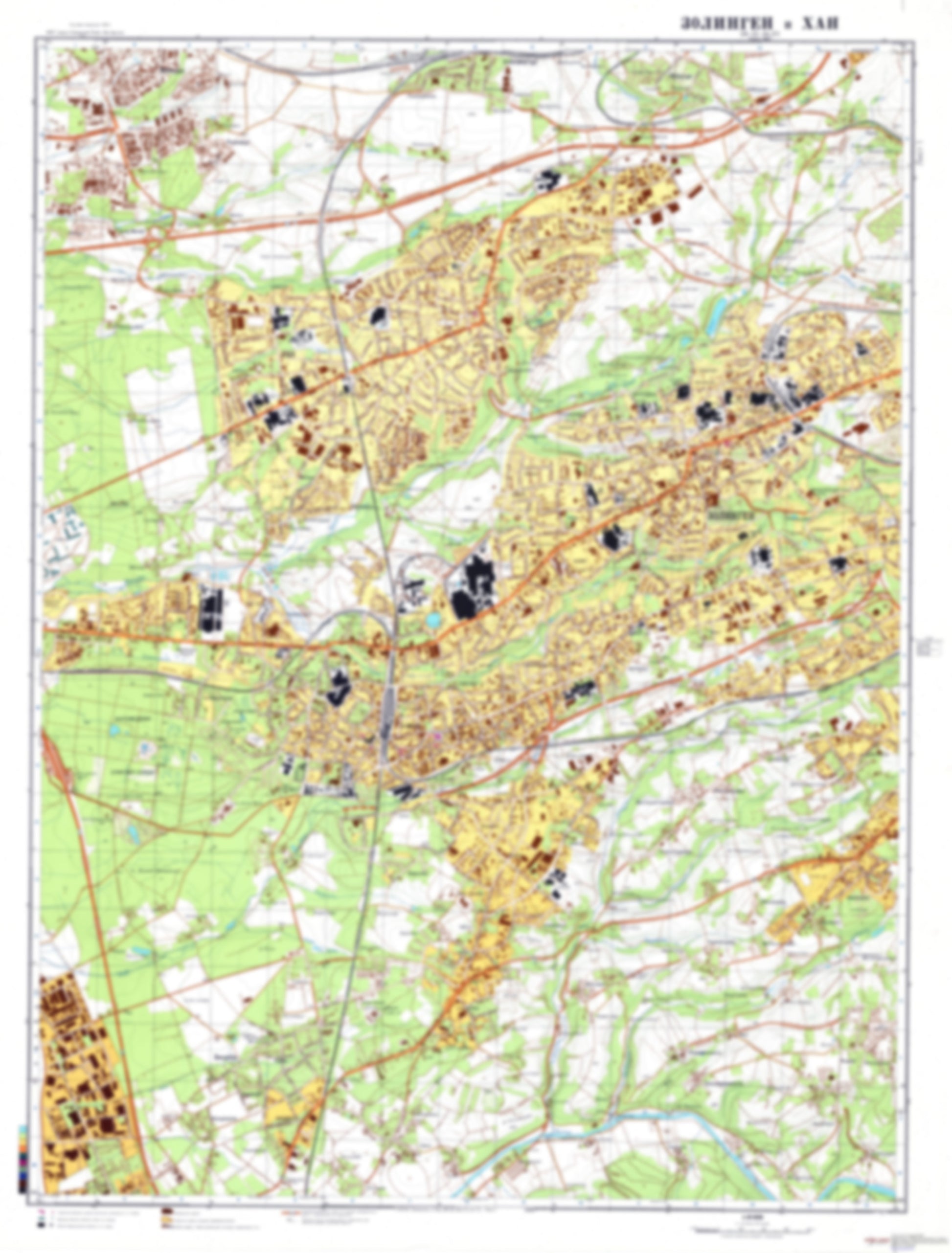 Solingen, Haan 1 (Germany) - Soviet Military City Plans