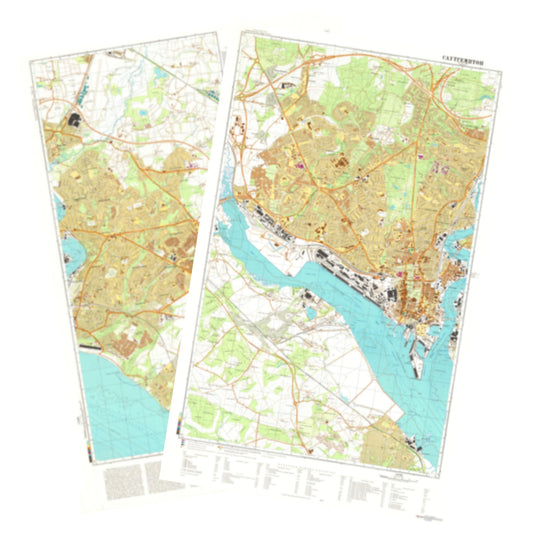 Southampton (UK) 2-Sheet Set - Soviet Military City Plans