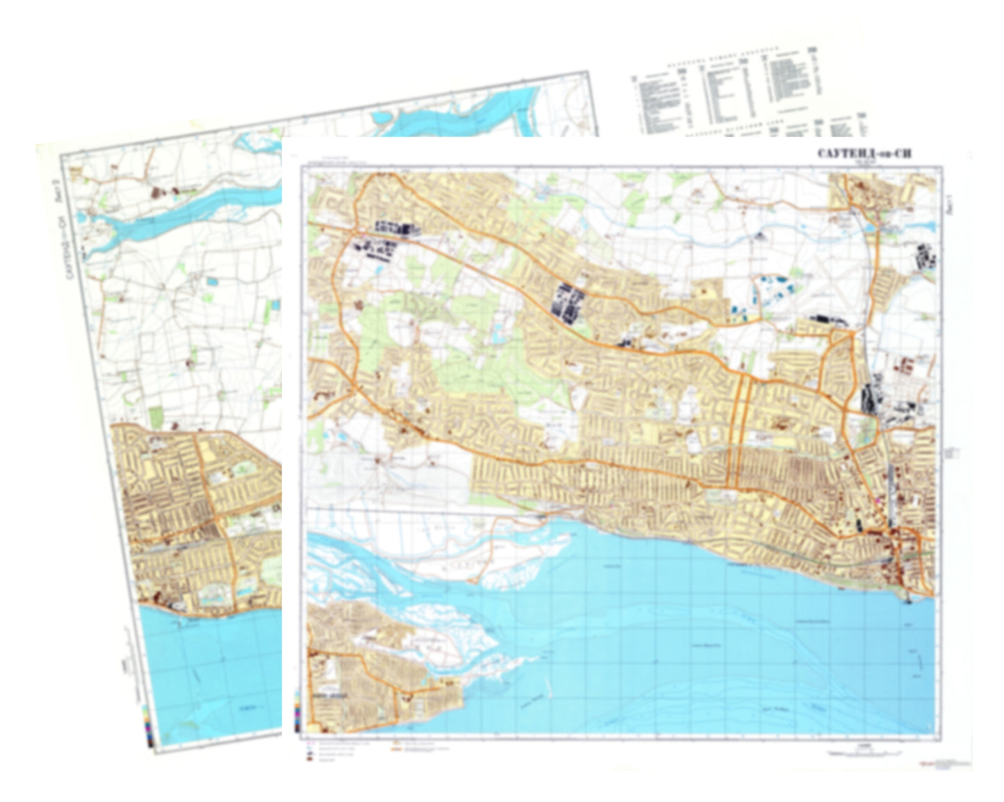Southend On Sea (UK) 2-Sheet Set - Soviet Military City Plans