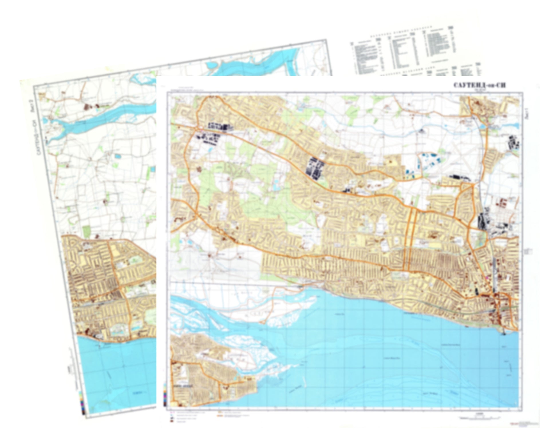 Southend On Sea (UK) 2-Sheet Set - Soviet Military City Plans