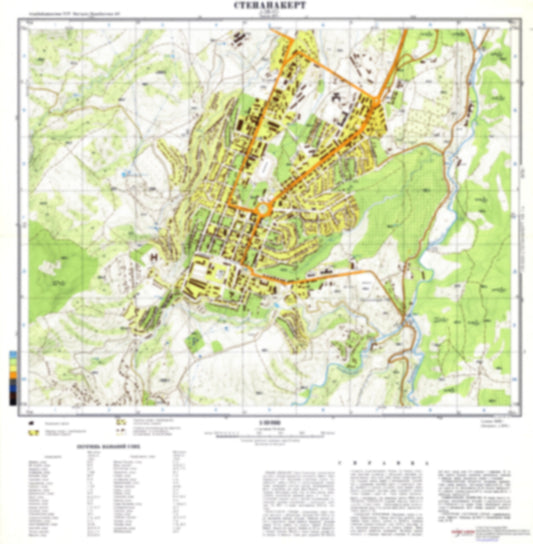 Stepanakert (Azerbaijan) - Soviet Military City Plans