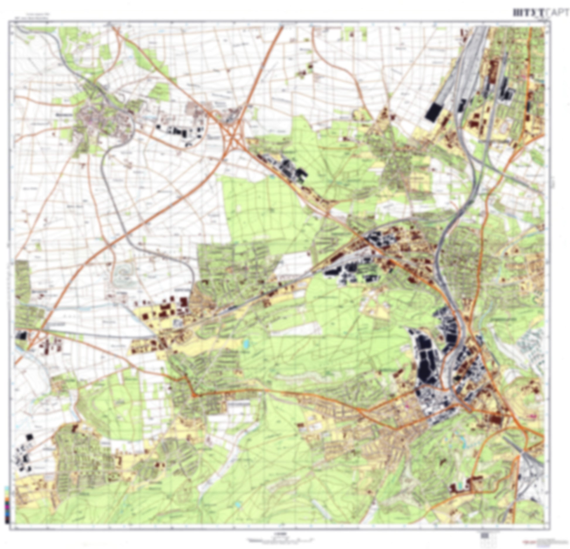 Stuttgart 1 (Germany) - Soviet Military City Plans