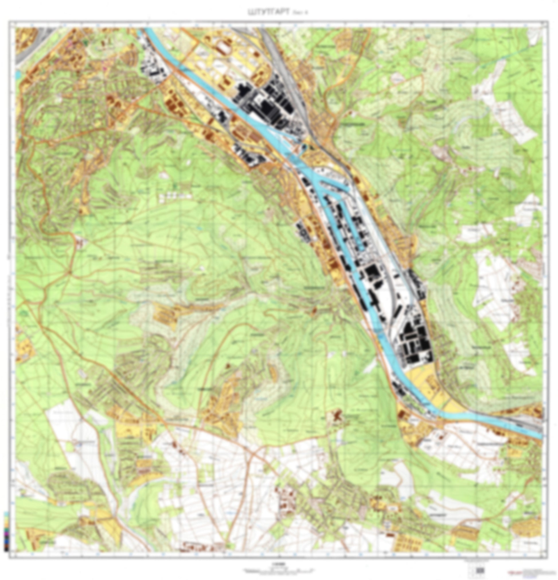 Stuttgart 4 (Germany) - Soviet Military City Plans