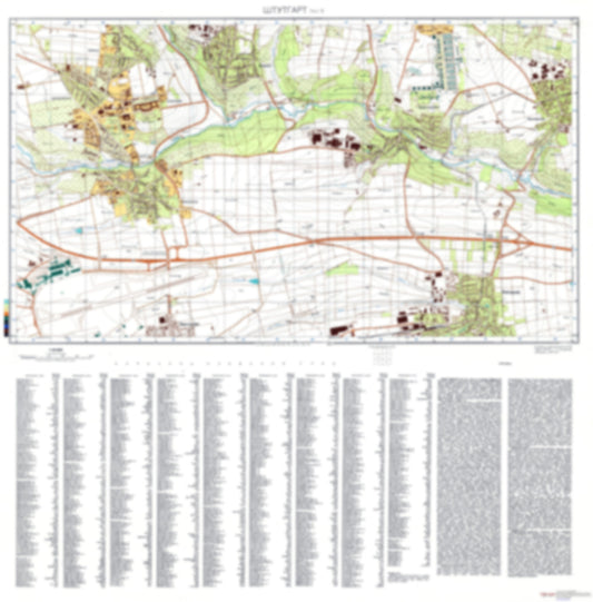 Stuttgart 6 (Germany) - Soviet Military City Plans
