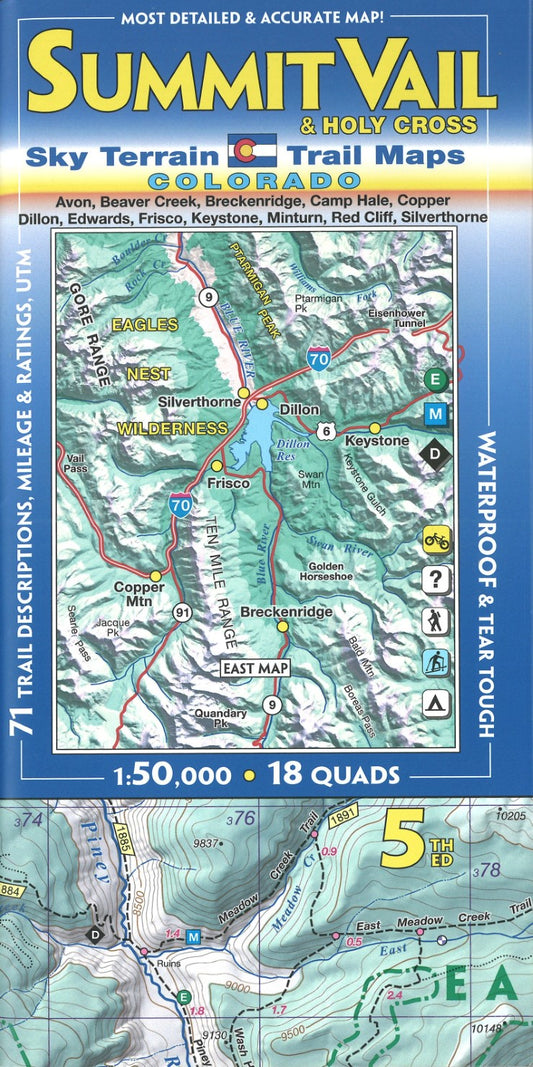 Summit & Vail Hiking Map