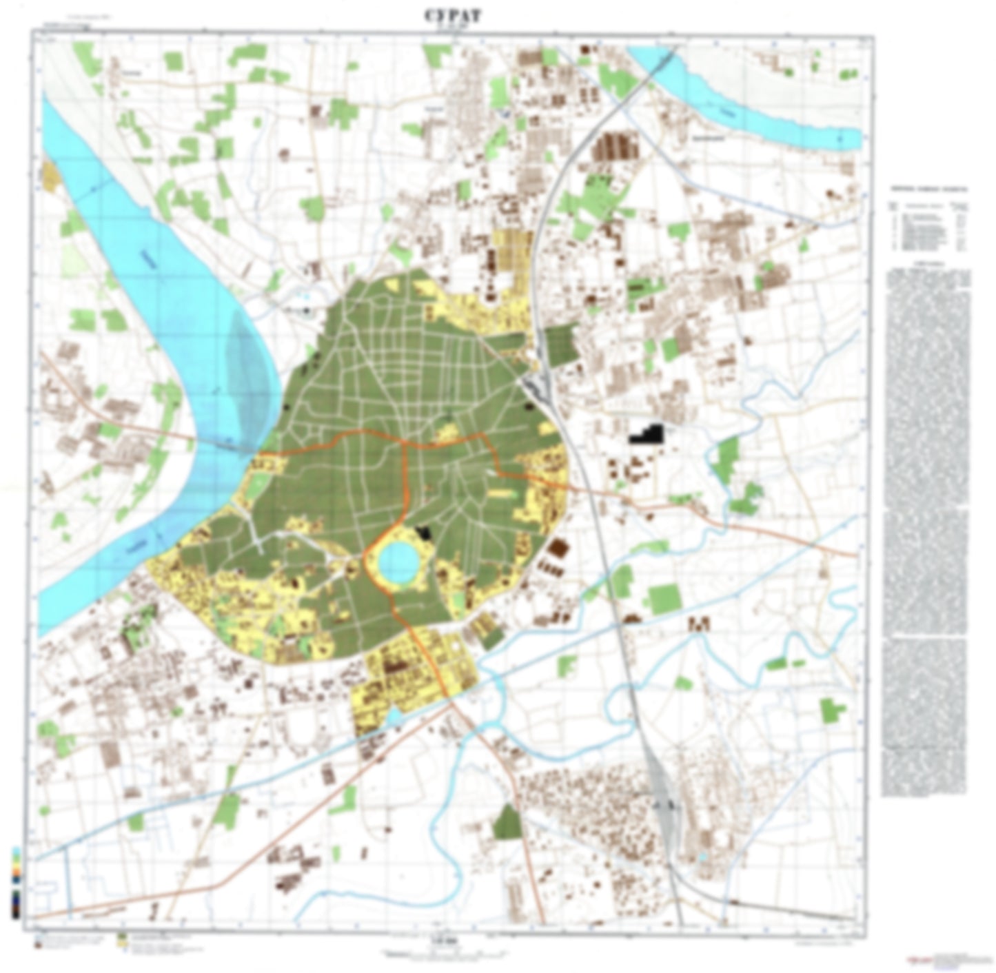 Surat (India) - Soviet Military City Plans