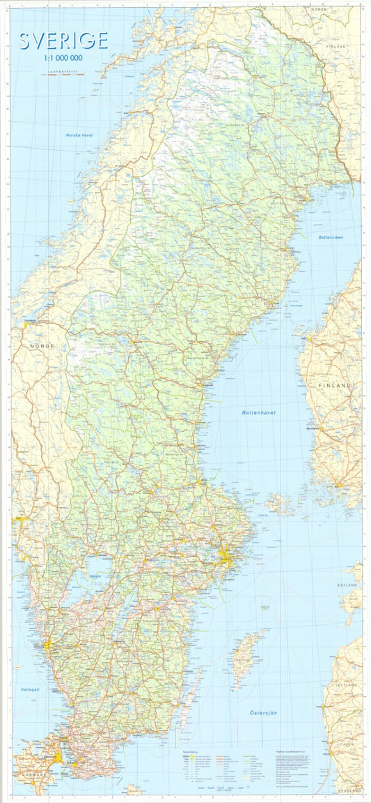 Sweden Wall Map