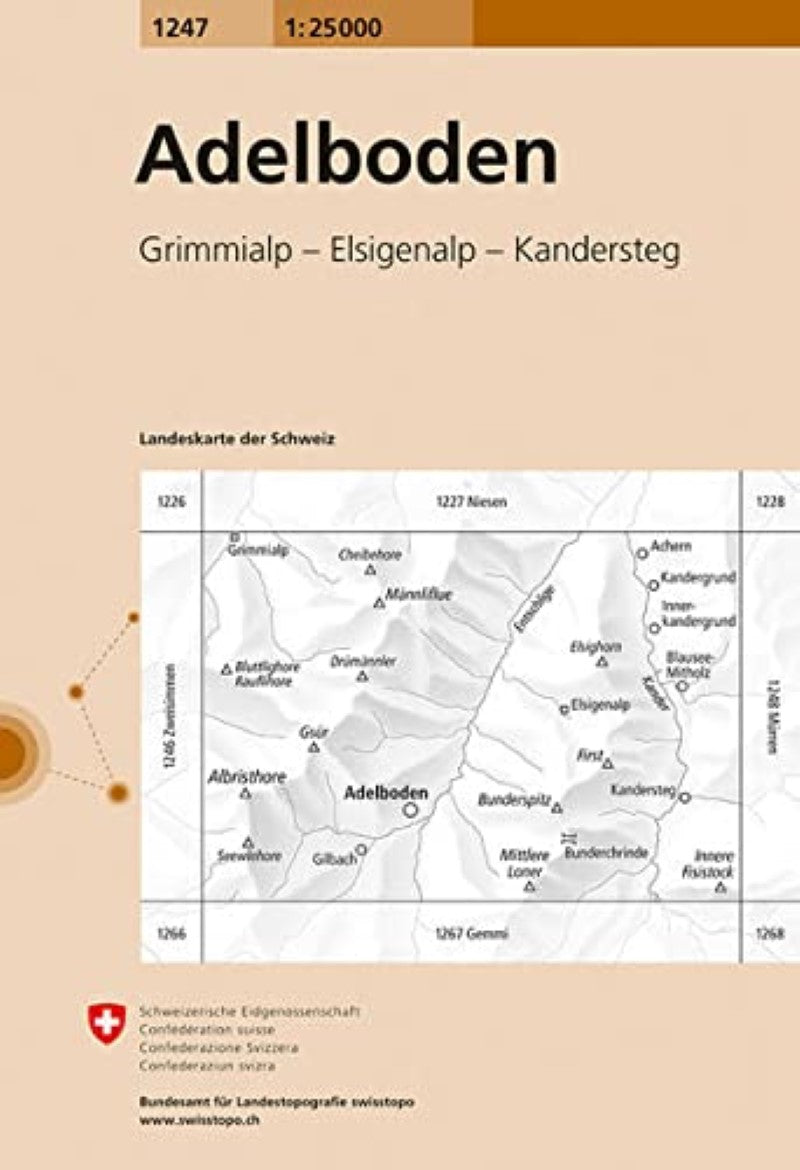 Adelboden 1:25,000 Topographic Map #1247
