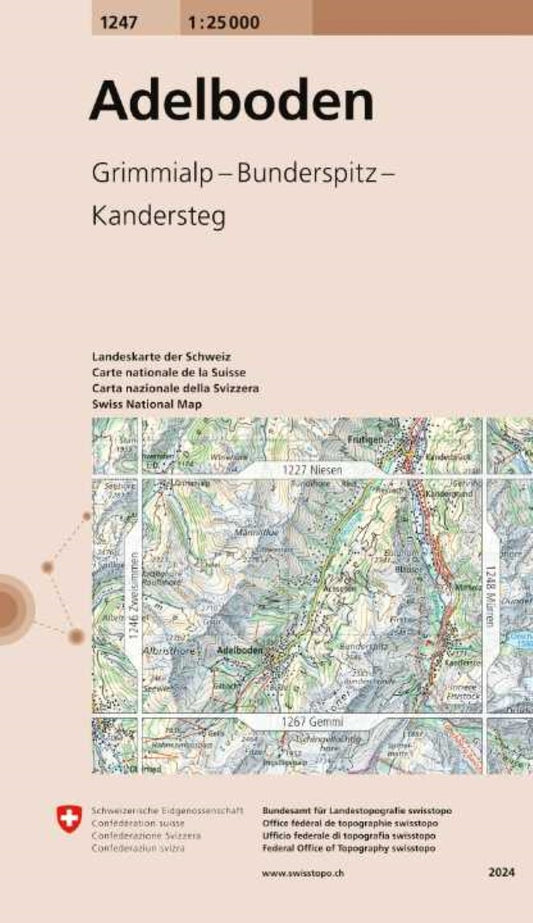 Adelboden 1:25,000 Topographic Map #1247