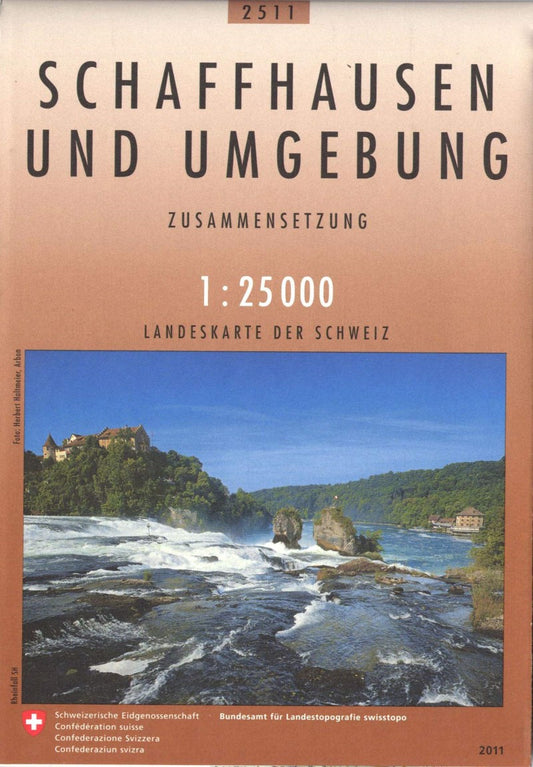 Schaffhausen und Umgebung : Switzerland 1:25,000 Combination Topographic Map #2511