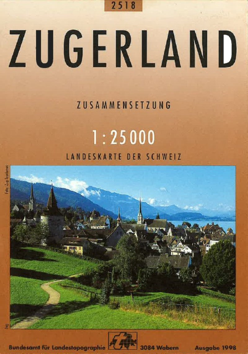 Zugerland : Switzerland 1:25,000 Combination Topographic Map #2518