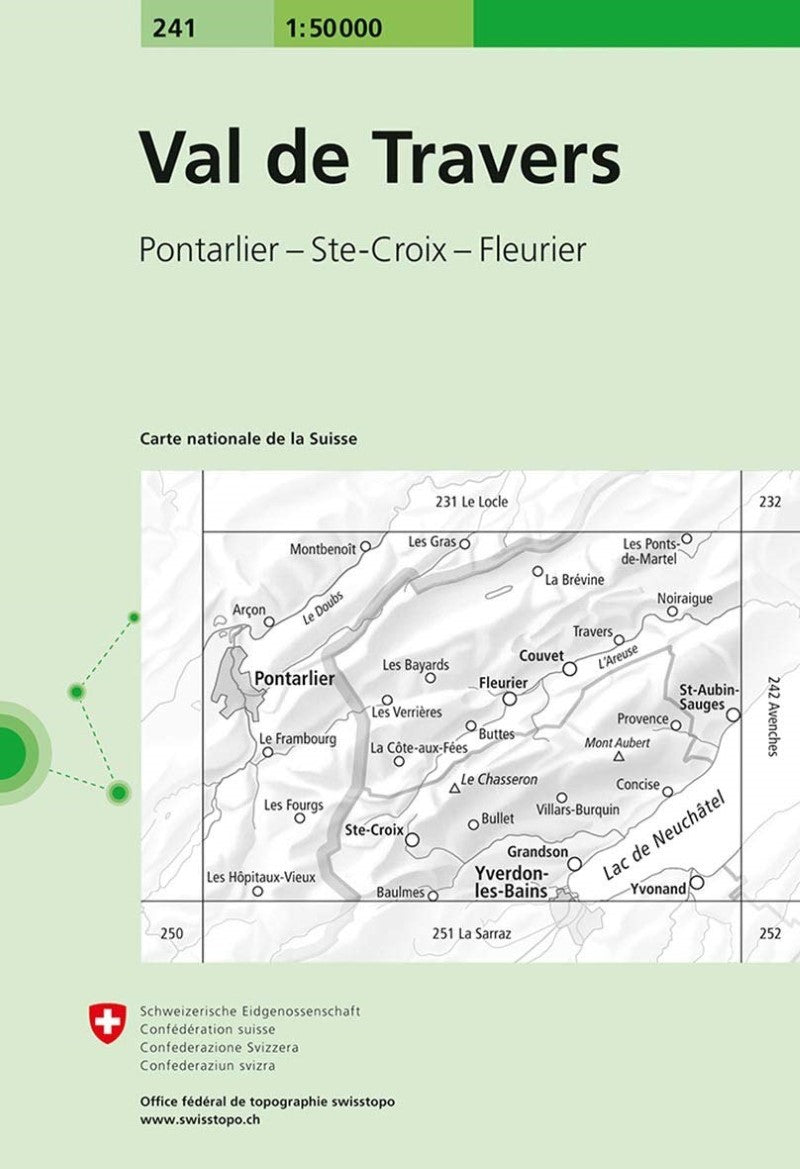 Val de Travers. Sheet 241.