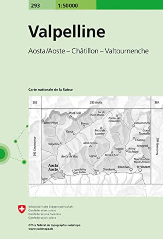 Valpelline : Switzerland 1:50,000 Topographic Map #293