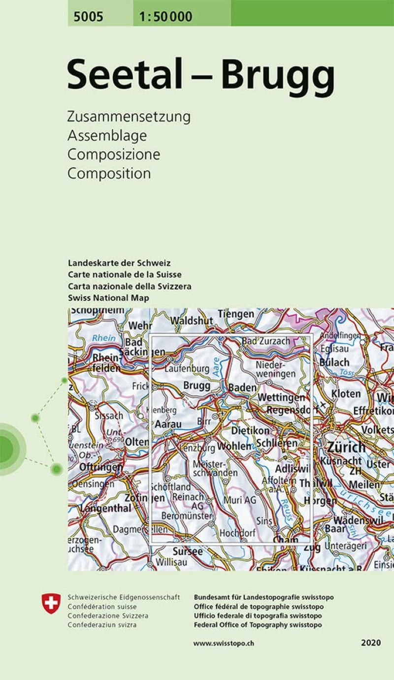 Seetal-Brugg : Switzerland 1:50,000 Topographic Map Series #5005