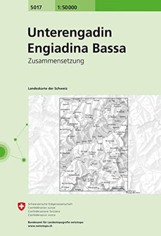 Unterengadin - Engiadina Bassa : Switzerland 1:50,000 Topographic Map Series #5017