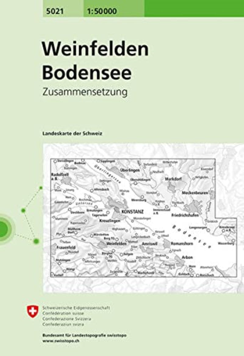 Weinfelden - Bodensee : Switzerland 1:50,000 Topographic Map Series #5021