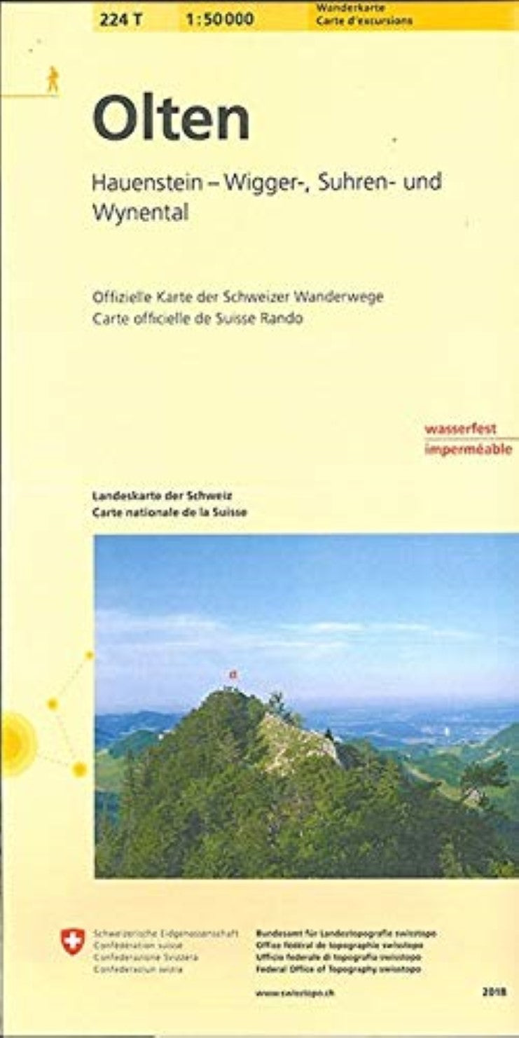 Olten : Switzerland 1:50,000 Topographic Hiking Series #224T