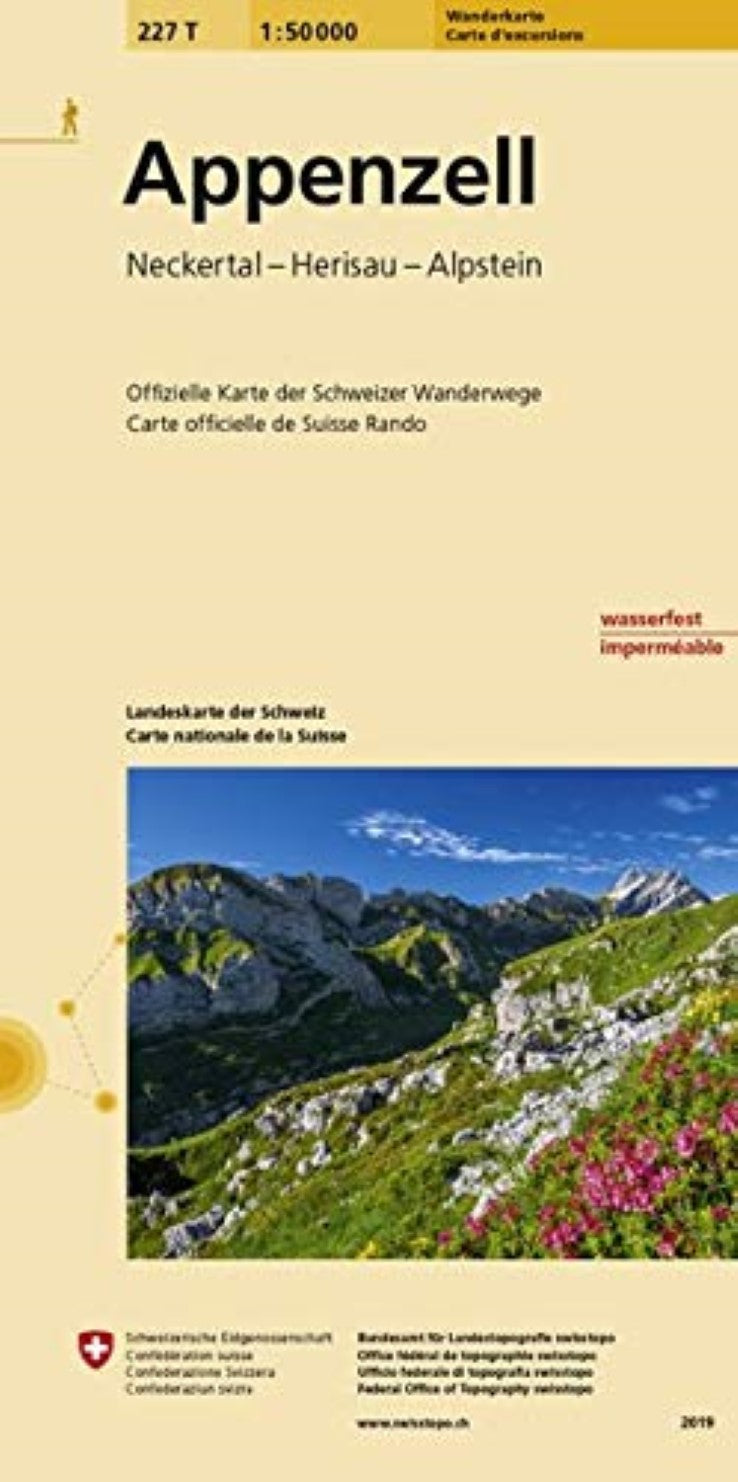 Appenzell : Switzerland 1:50,000 Topographic Hiking Series #227T