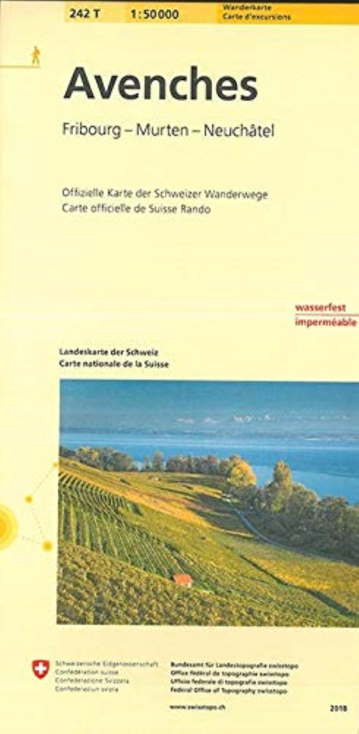 Avenches : Switzerland 1:50,000 Topographic Hiking Series #242T