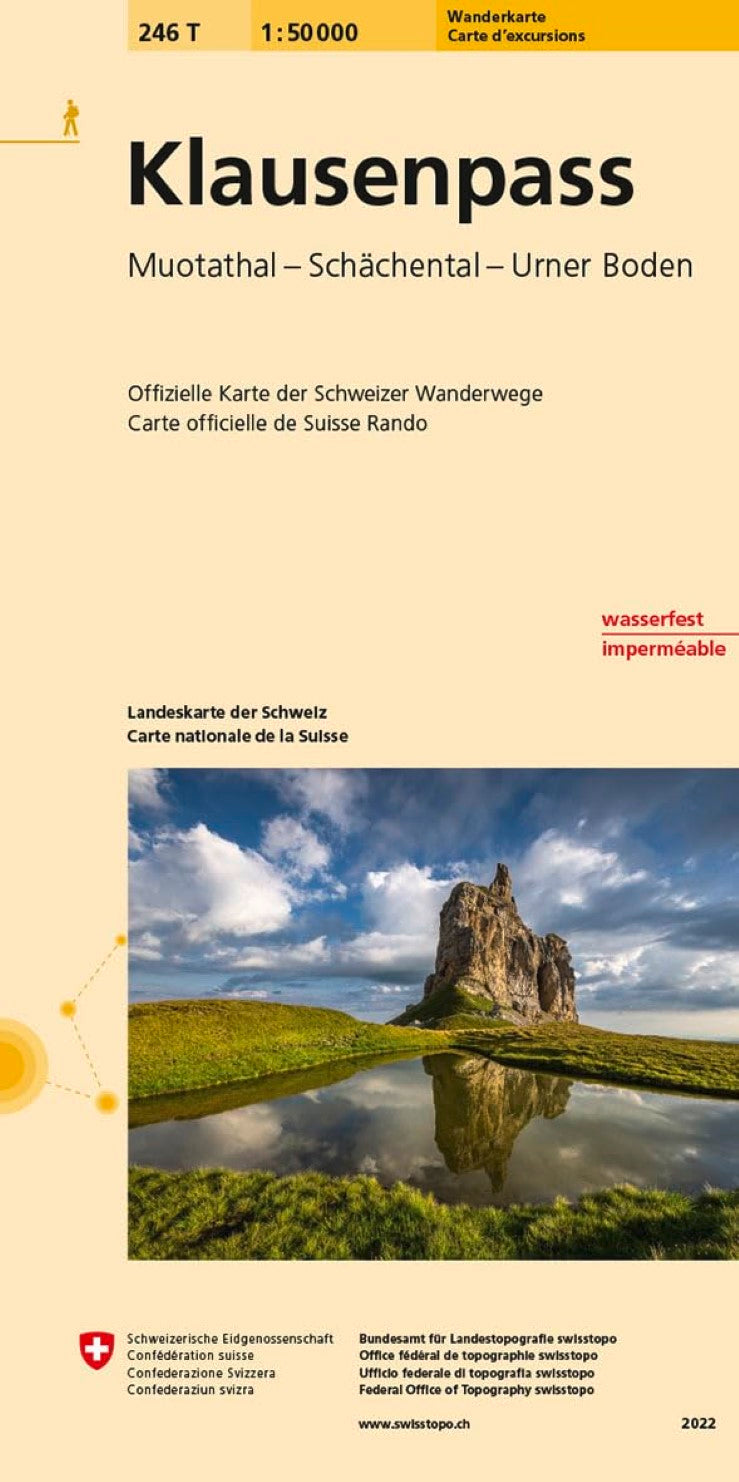 Klausenpass : Switzerland 1:50,000 Topographic Hiking Series #246T
