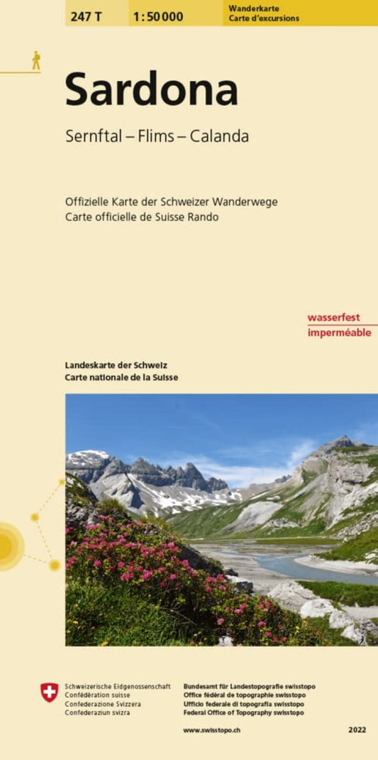 Sardona : Switzerland 1:50,000 Topographic Hiking Series #247T