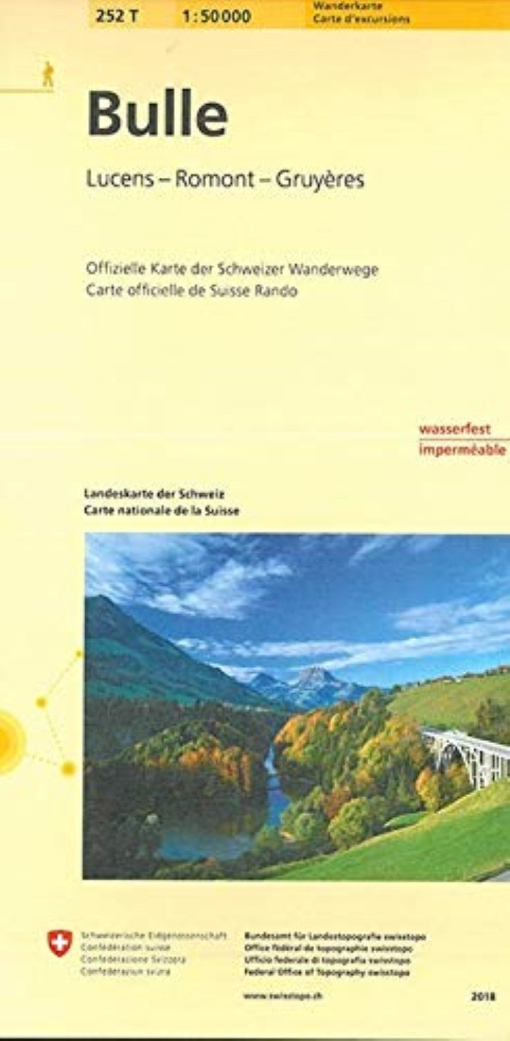 Bulle : Switzerland 1:50,000 Topographic Hiking Series #252T